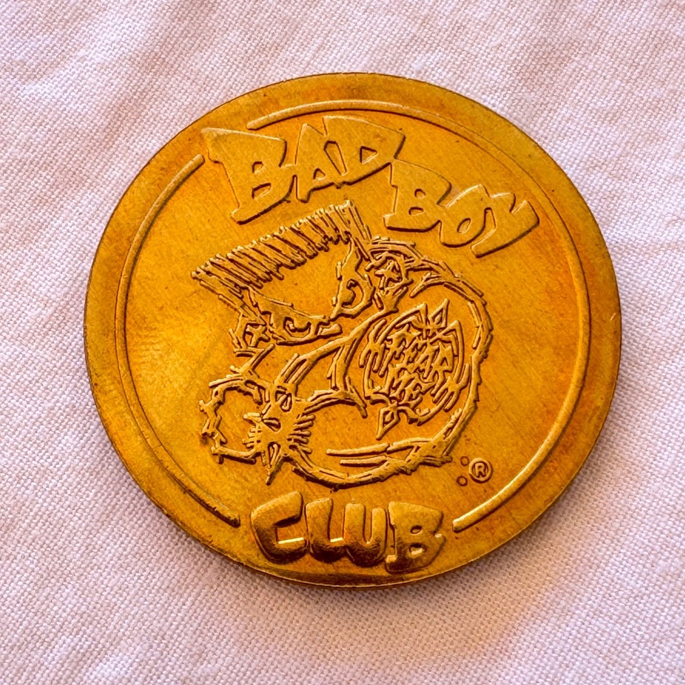 Vintage 1994 Bad Boy Club Universal POGS Brass Slammer Licensed POG